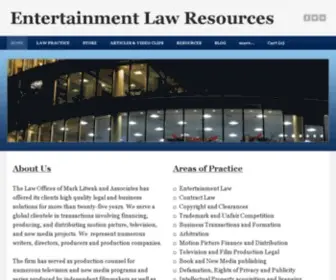 Marklitwak.com(Entertainment Law Resources) Screenshot