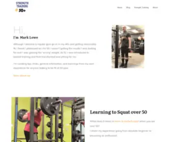 Marklowelifts.com(Mark's blog on his fitness and barbell weight training journey at 50 plus from rookie to advocate) Screenshot