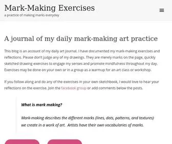 Markmakingexercises.com(Mark-making Exercises) Screenshot