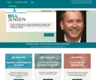 Markmanspeaker.com(Markman Speaker Management) Screenshot