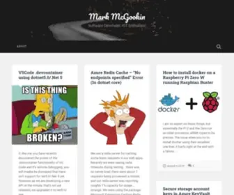 MarkmcGookin.com(Software Developer) Screenshot