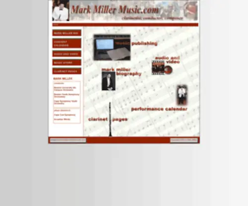 Markmillermusic.com(Mark Miller Music) Screenshot