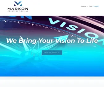 Markon-Construction.com(MARKON Construction LLC) Screenshot