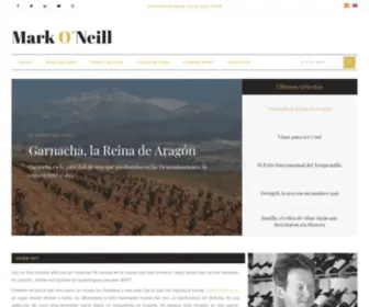 Markoneill.es(Blog de vino de Mark O'Neill) Screenshot