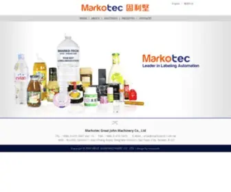 Markotech.com.tw(Labeling Automation) Screenshot