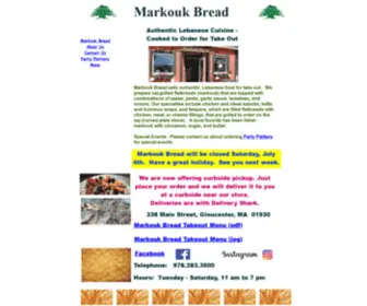 Markoukbread.com(Authentic Lebanese food cook to order. All food) Screenshot