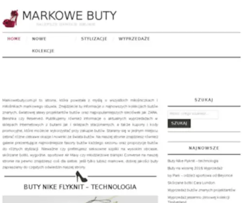 Markowebuty.com.pl(Markowe Buty) Screenshot