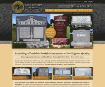 MarkowitzJewishmonuments.com(Markowitz Jewish Monuments) Screenshot