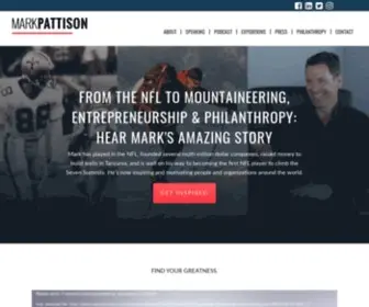 Markpattisonnfl.com(Speaker Mark Pattison) Screenshot