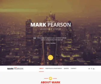 Markpearson.com(Award winning digital entrepreneur) Screenshot