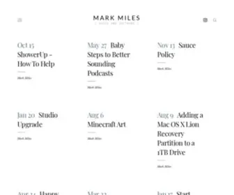 Markpmiles.com(Mark Miles) Screenshot
