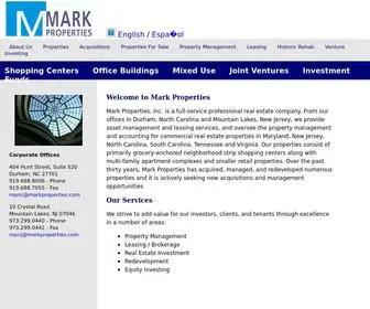 Markproperties.com(Mark Properties) Screenshot