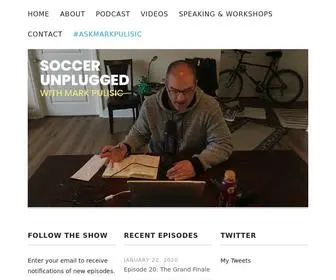 Markpulisic.com(A Lighthearted Podcast Discussing All Things Soccer) Screenshot