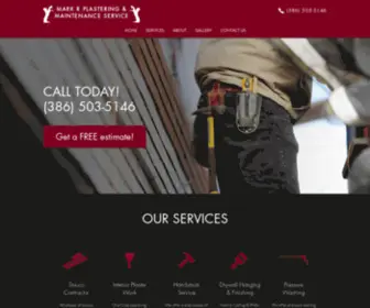 Markrplastering.com(Mark R Plastering and Maintenance) Screenshot