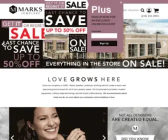 Marks-Jewelers.com(Marks Jewelers) Screenshot