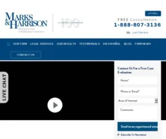 Marksandharrison.com(Richmond Personal Injury Attorney) Screenshot