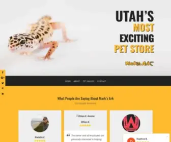 Marksarkutah.com(Mark's Ark Pet Store) Screenshot