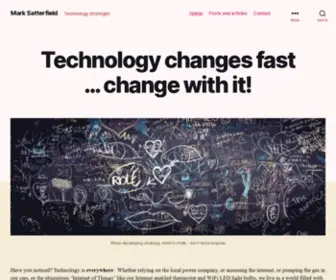 Marksatterfield.com(Technology changes fast) Screenshot