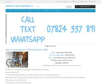 Markscyclerepairs.com(Marks Cycle Repairs) Screenshot