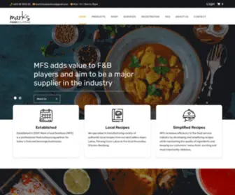Marksfoodsolutions.com(Mark's Food Solutions) Screenshot