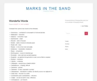 Marksinthesand.com(Everything is Temporary) Screenshot