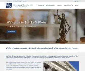Marksklein.com(Marks & Klein) Screenshot