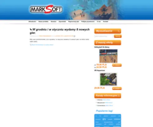 Marksoft.com.pl(Gry, programy edukacyjne, dla dzieci, logiczne, stategiczne, wyścigi i inne) Screenshot