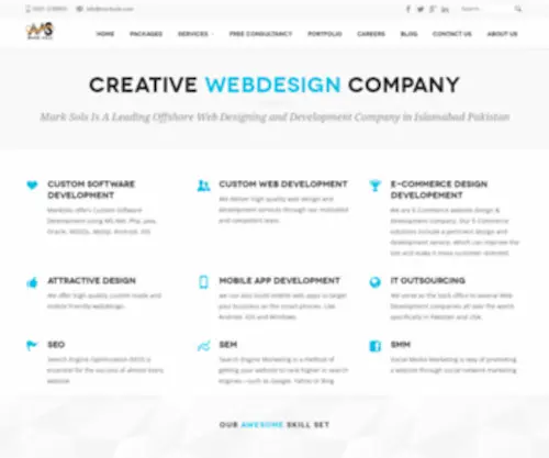 Marksols.com(Web Design & Development Company In Islamabad Pakistan) Screenshot