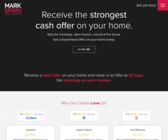 Markspain.com(Get a Guaranteed Offer On Your Home) Screenshot