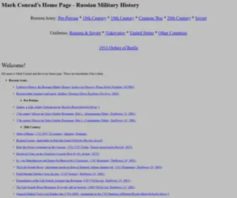 Marksrussianmilitaryhistory.info(Home Page Index) Screenshot