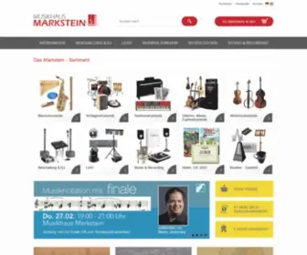Markstein.de(Musikhaus Markstein) Screenshot