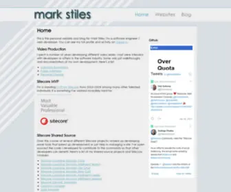 Markstiles.net(Mark Stiles) Screenshot