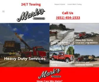 Markstowing.net(Mark's Towing) Screenshot