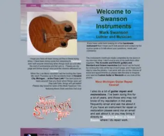 Markswansonmusic.com(Swanson Guitars and Music) Screenshot