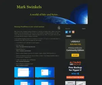 Markswinkels.nl(A WORLD OF BITS AND BYTES) Screenshot
