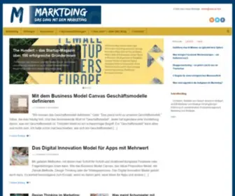 Marktding.de(Der Blog zu Marketing) Screenshot