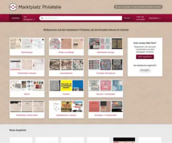 Marktplatz-Philatelie.com(Marktplatz Philatelie) Screenshot