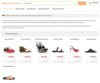 Marktshop24.com(Produkte aus Internet Shops finden) Screenshot