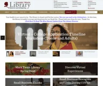 Marktwainlibrary.org(Mark Twain Library) Screenshot