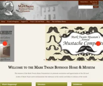Marktwainmuseum.org(The Mark Twain Boyhood Home & Museum) Screenshot