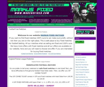 Markusfixed.com(CORRECT FIXED MATCHES) Screenshot