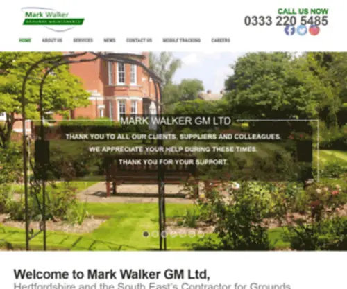 Markwalkergm.co.uk(Grounds Maintenance Company in Hertfordshire) Screenshot