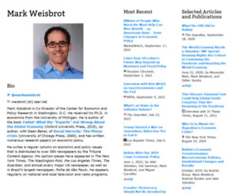 Markweisbrot.com(Mark Weisbrot) Screenshot