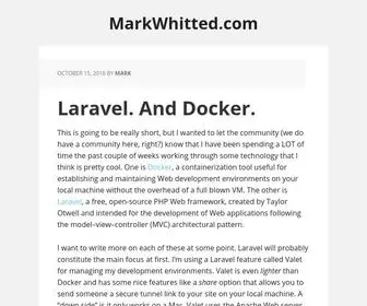 Markwhitted.com(Just another WordPress site (For now)) Screenshot