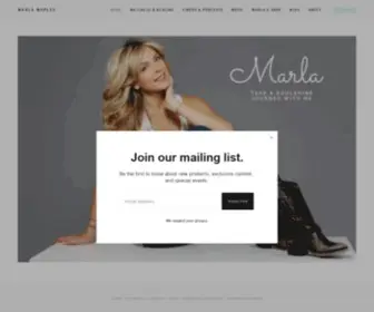 Marlamaples.com(Marla Maples) Screenshot