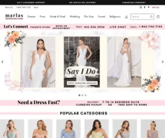 Marlasfashions.com(Bridesmaid Dresses & Wedding Dresses) Screenshot