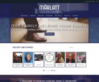 Marlattfuneralhome.com(Marlatt Funeral Home & Crematory) Screenshot