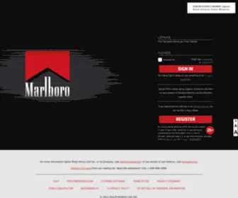 Marlboro.com(Official website for marlboro cigarettes) Screenshot