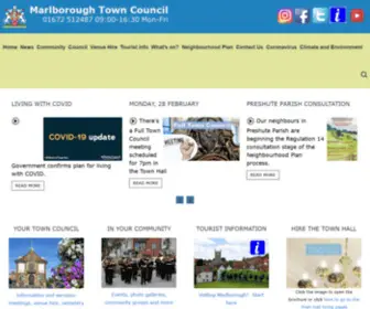 Marlborough-TC.gov.uk(Marlborough Town Council) Screenshot