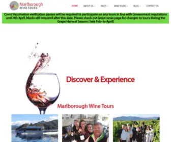 Marlboroughwinetours.co.nz(The Original Marlborough Wine Tours) Screenshot